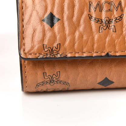 MCM Visetos Rabbit Three-Fold Flap Wallet Cognac 9 of 12