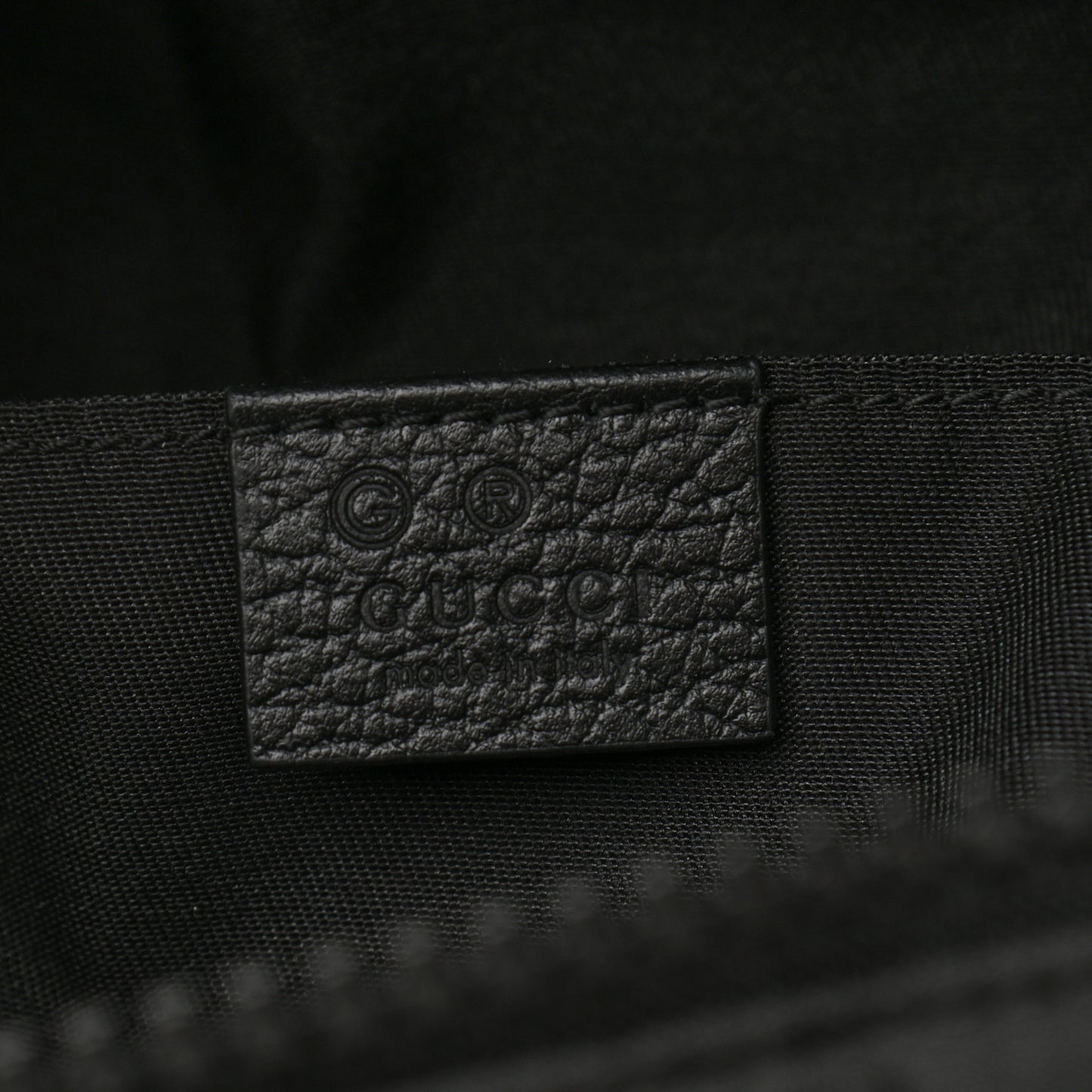 Nylon Monogram Fanny Pack Belt Bag Black