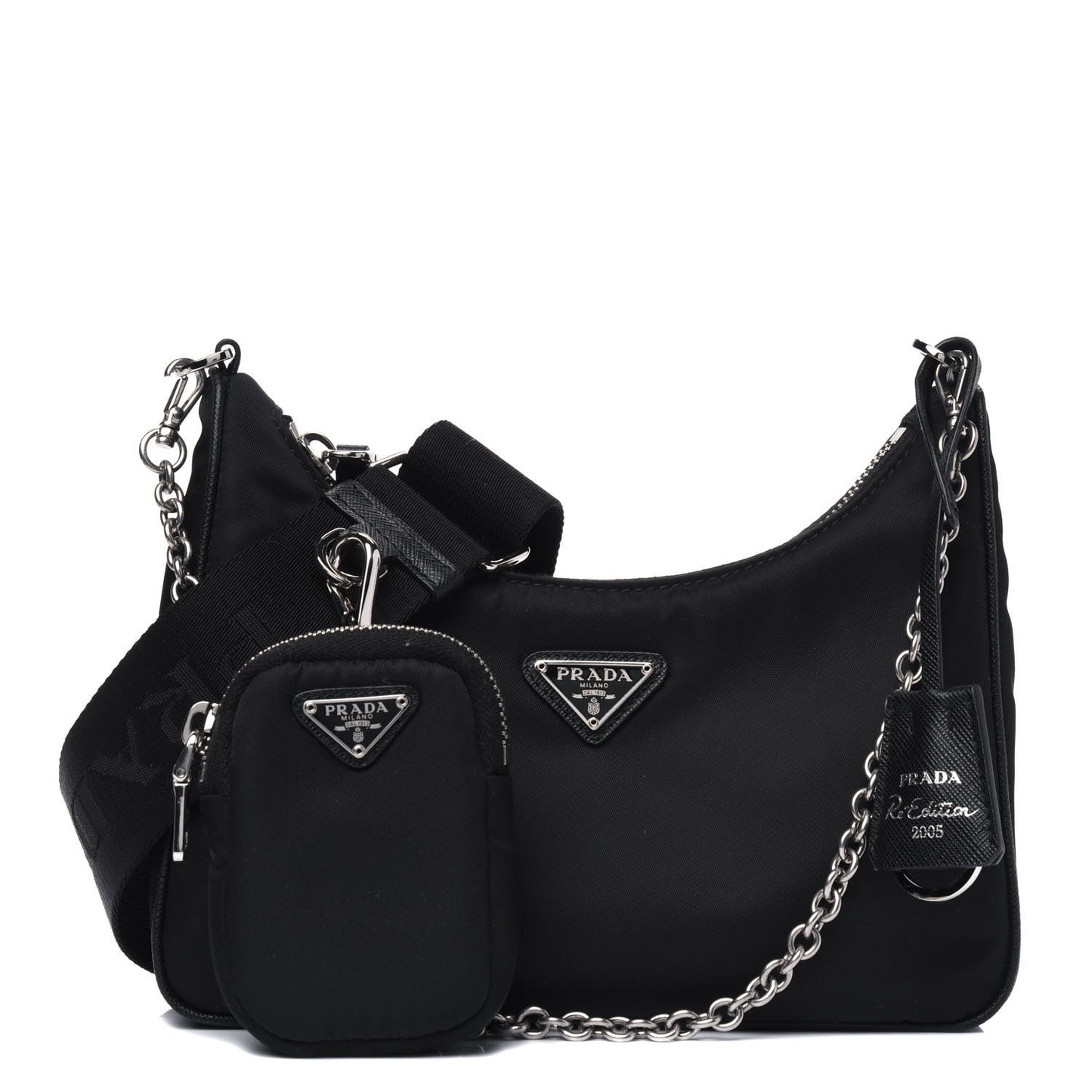 Nylon Re-Edition 2005 Shoulder Bag Black