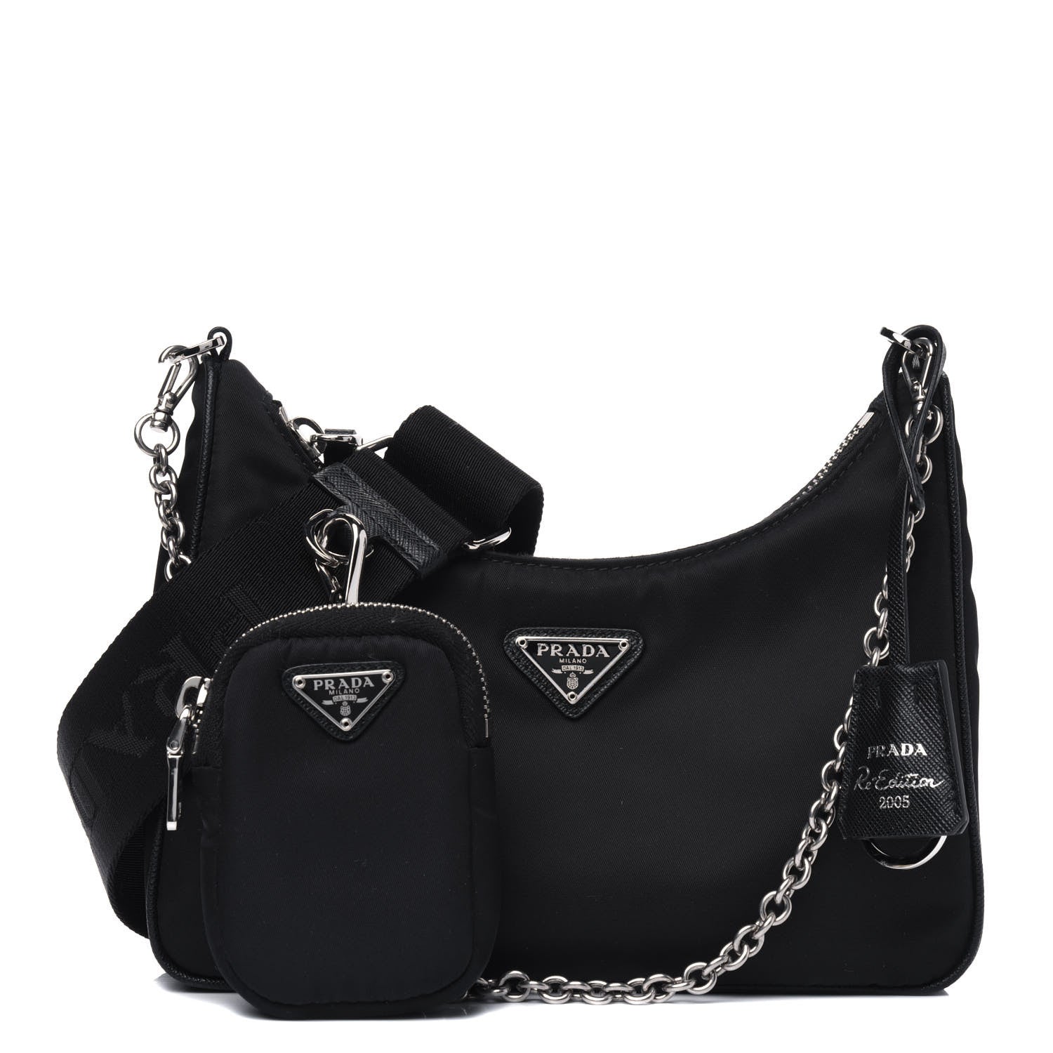 Prada Nylon Re-Edition 2005 Shoulder Bag Black 1 of 4
