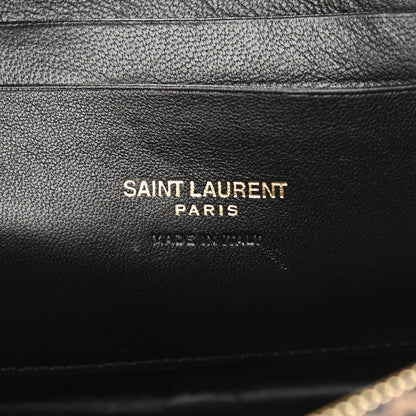 Saint Laurent Calfskin Heart Leopard Print Monogram Mini Lou Camera Bag Toffee 6 of 8