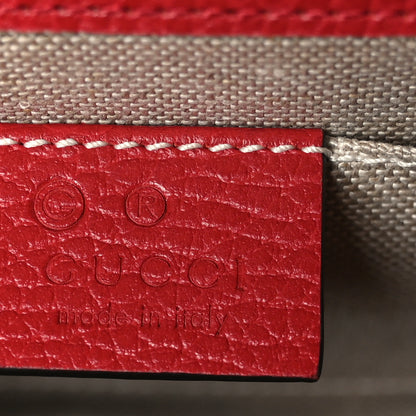 Gucci Dollar Calfskin Small Interlocking G Shoulder Bag Red 6 of 10