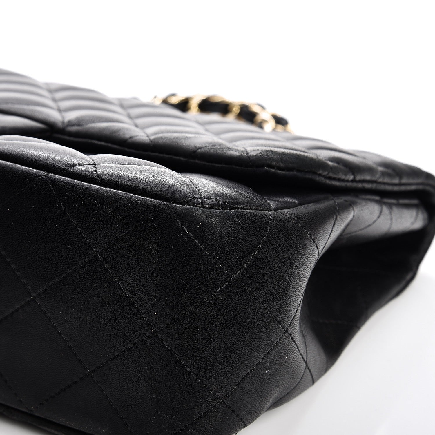 Chanel Lambskin Quilted Jumbo Single Flap Black 9 of 18