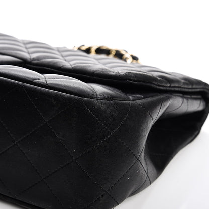 Chanel Lambskin Quilted Jumbo Single Flap Black 9 of 18