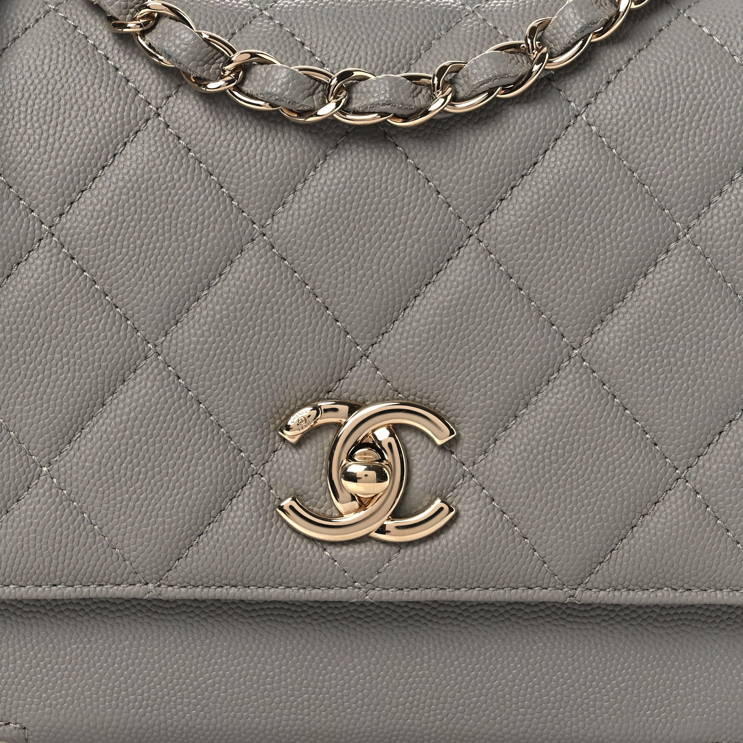 Chanel Caviar Quilted Medium Business Affinity Flap Grey 8 of 13