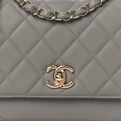 Chanel Caviar Quilted Medium Business Affinity Flap Grey 8 of 13