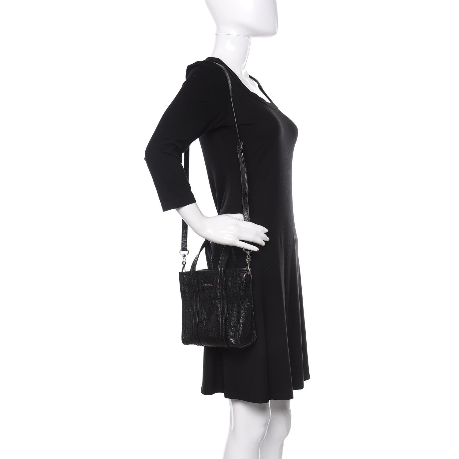 Balenciaga Agneau XXS Bazar Shopper Tote Black 2 of 11