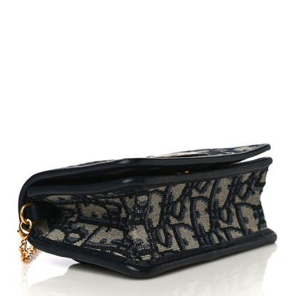 Christian Dior Oblique Nano 30 Montaigne Pouch Blue 4 of 10