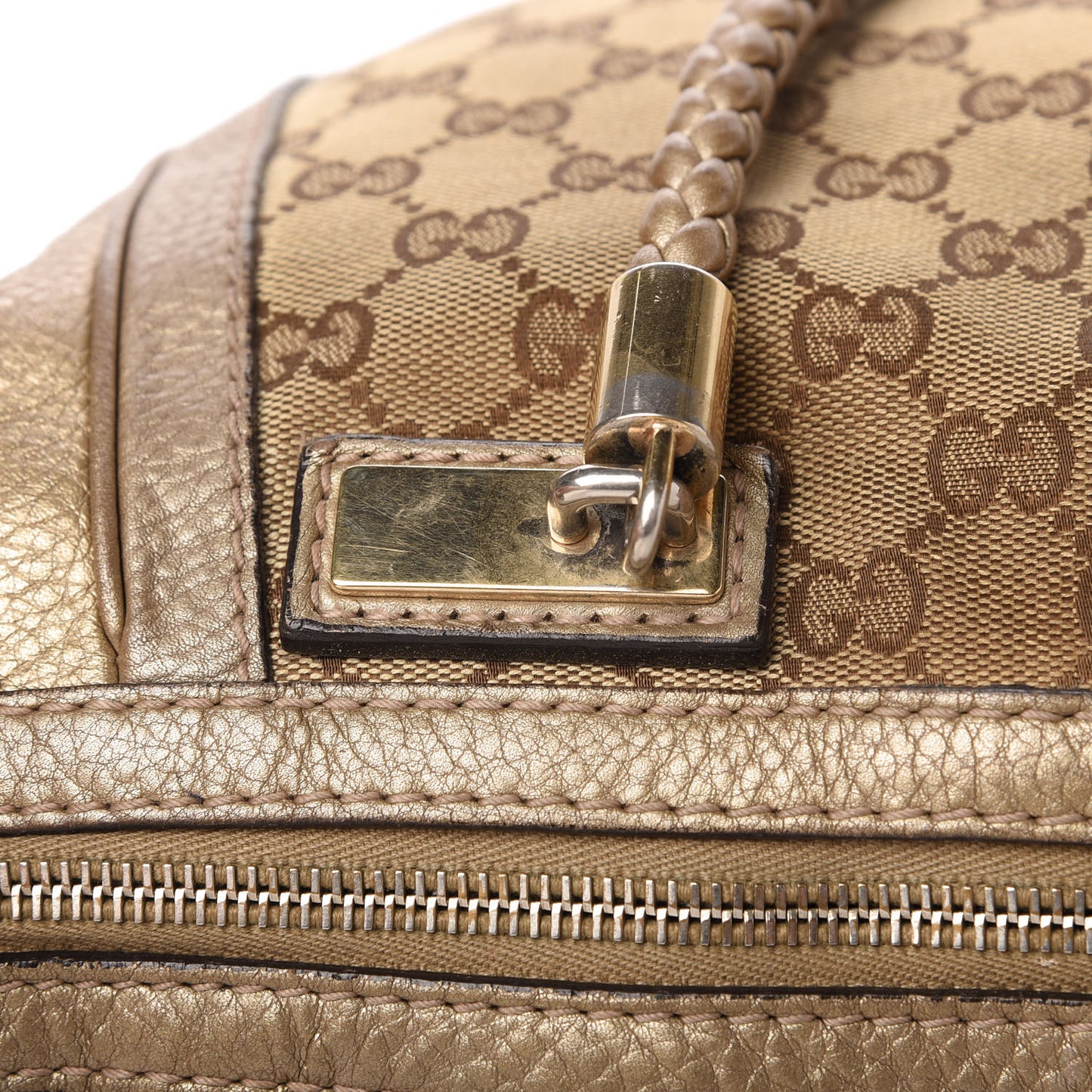 Monogram Medium Bella Tote Gold