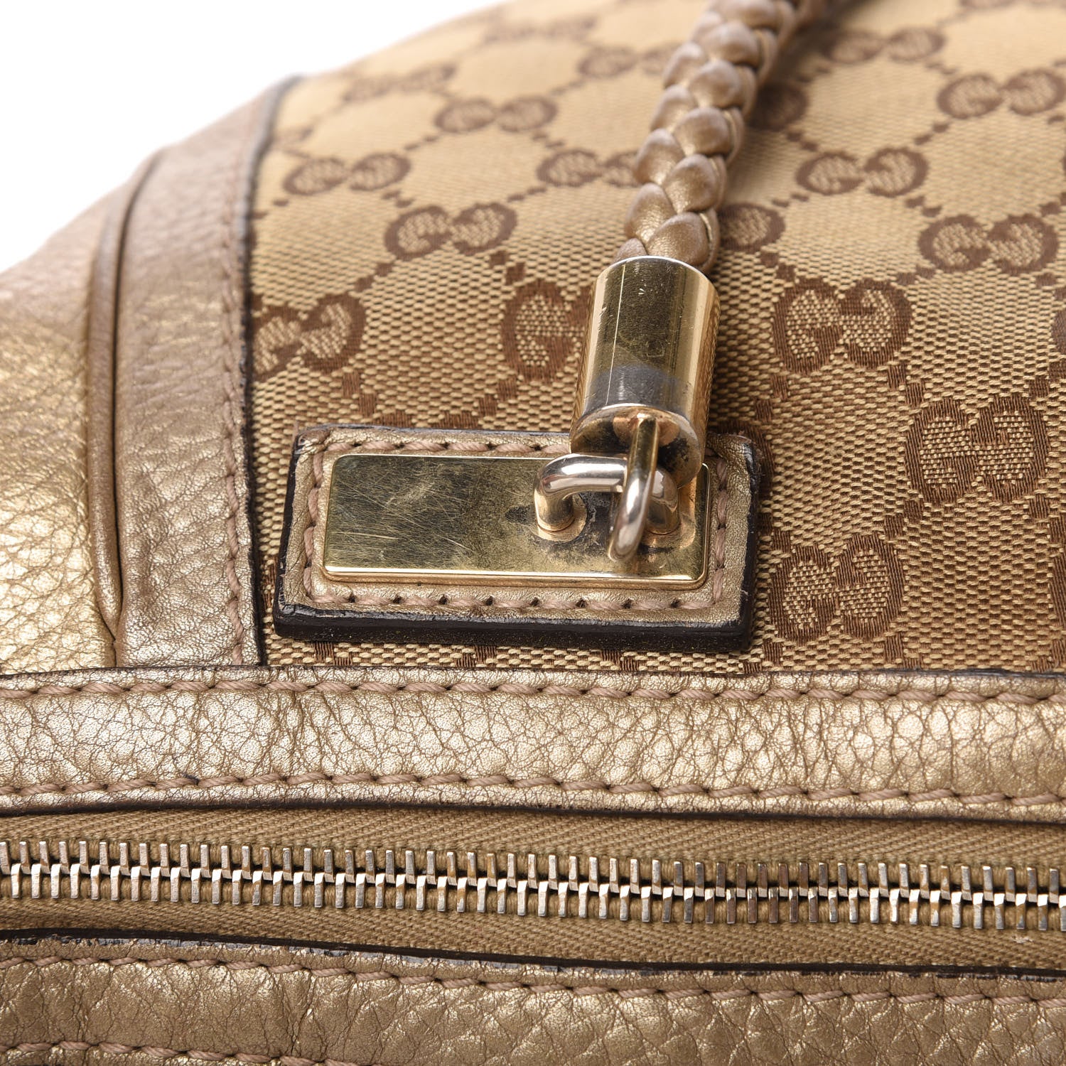 Gucci Monogram Medium Bella Tote Gold 20 of 20