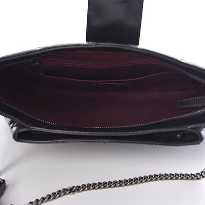 Chanel Aged Calfskin Quilted Zip Clutch Black 5 of 10