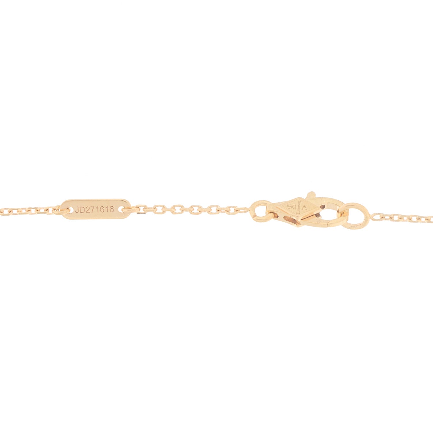 Van Cleef & Arpels 18K Rose Gold Carnelian Sweet Alhambra Pendant Necklace 6 of 7