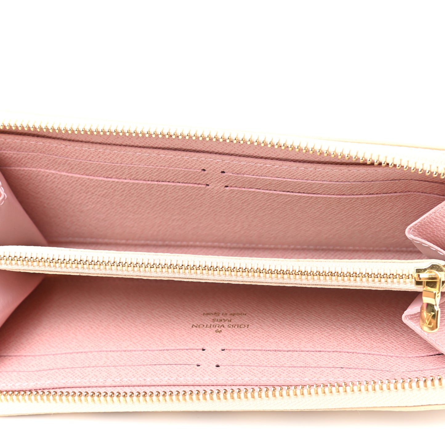 Damier Azur Clemence Wallet Rose Ballerine