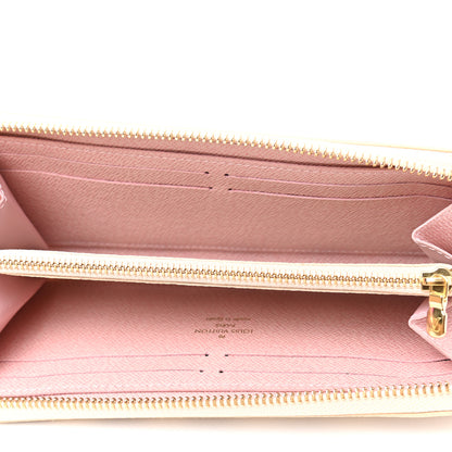 Louis Vuitton Damier Azur Clemence Wallet Rose Ballerine 5 of 7