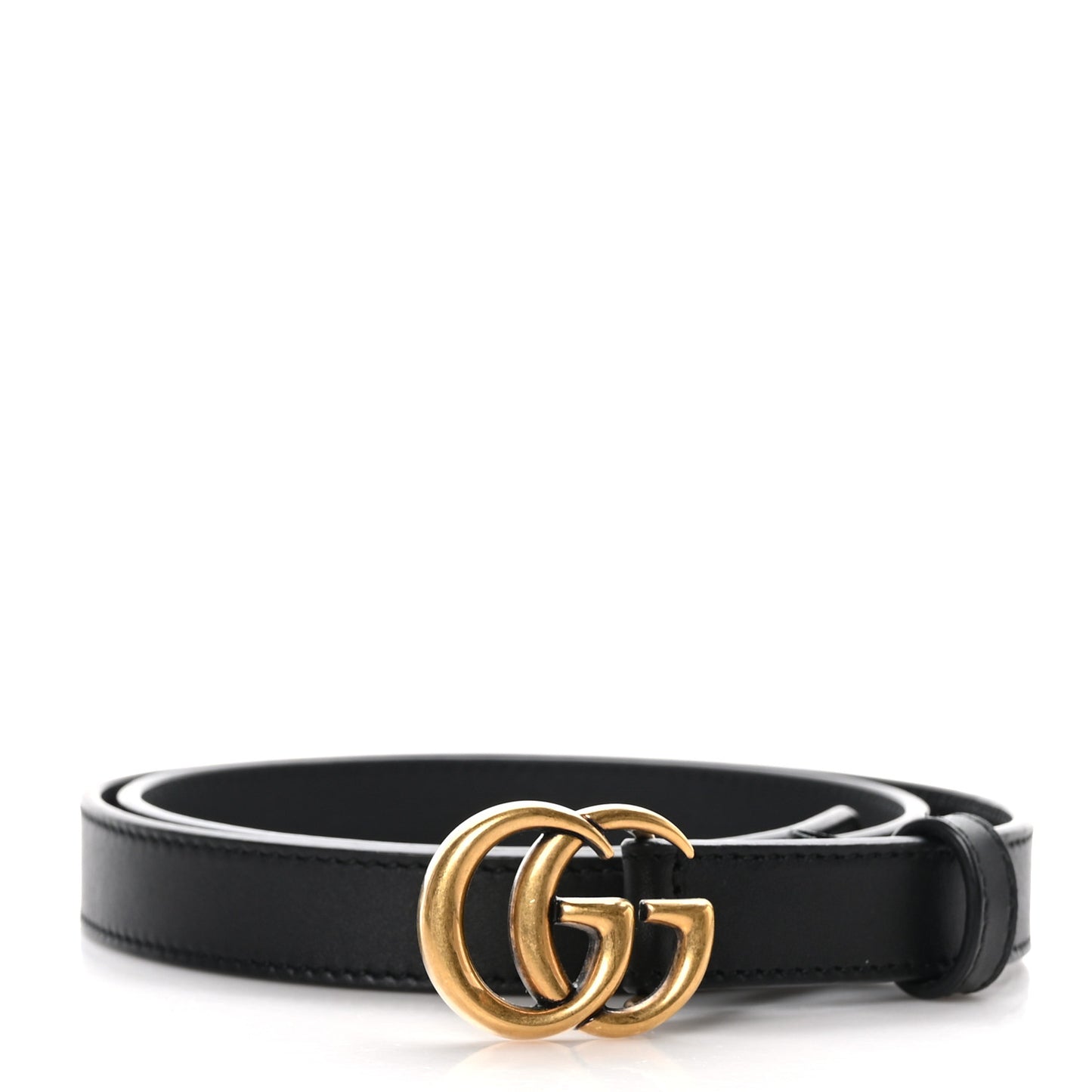 Calfskin Double G 20mm Belt 75 30 Black