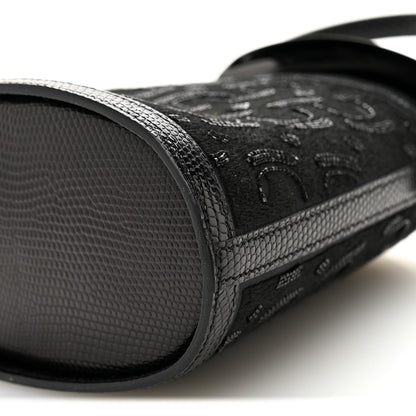 Hermes Lizard Embroidered Stromboli Black 10 of 10