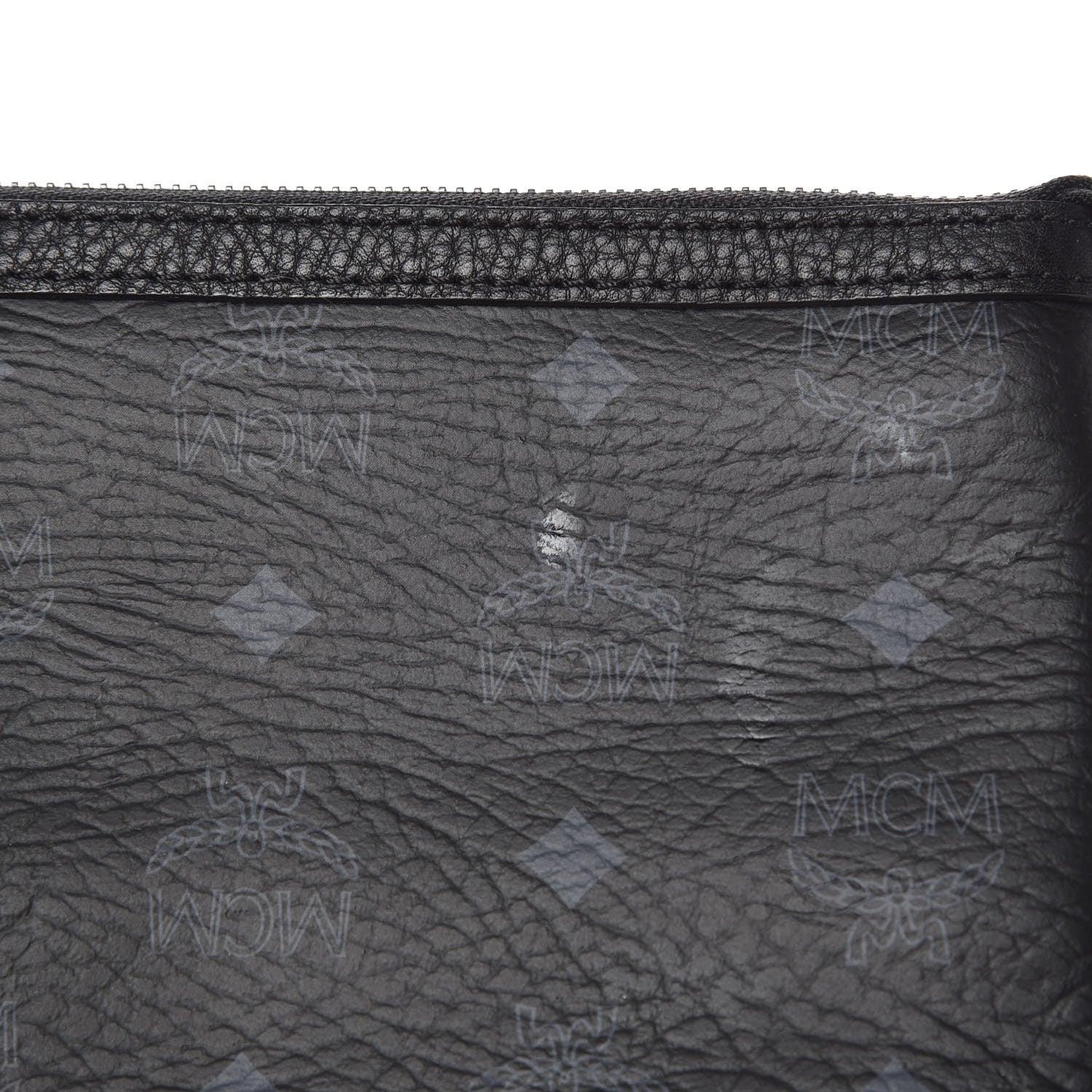 MCM Visetos Medium Crossbody Pouch Black 10 of 11
