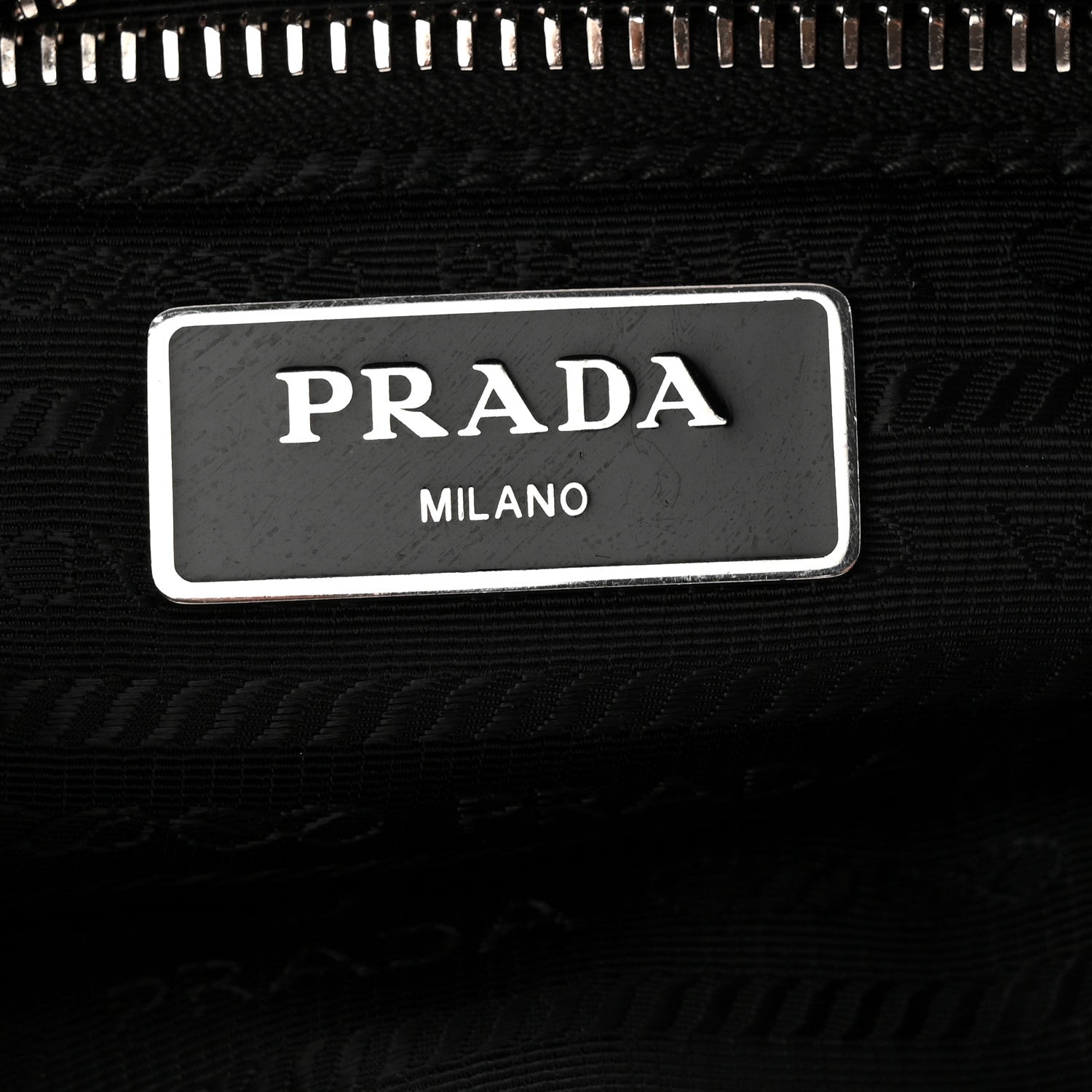 Prada Re-Nylon Triangle Padded Patchwork Shoulder Bag Black 6 of 10