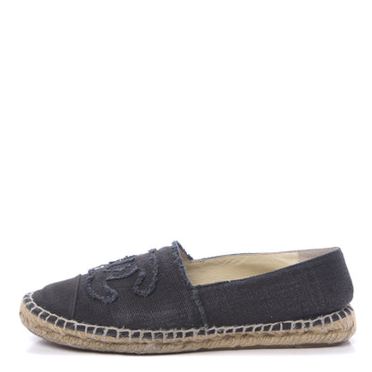 Chanel Canvas CC Espadrilles 38 Black 1 of 9