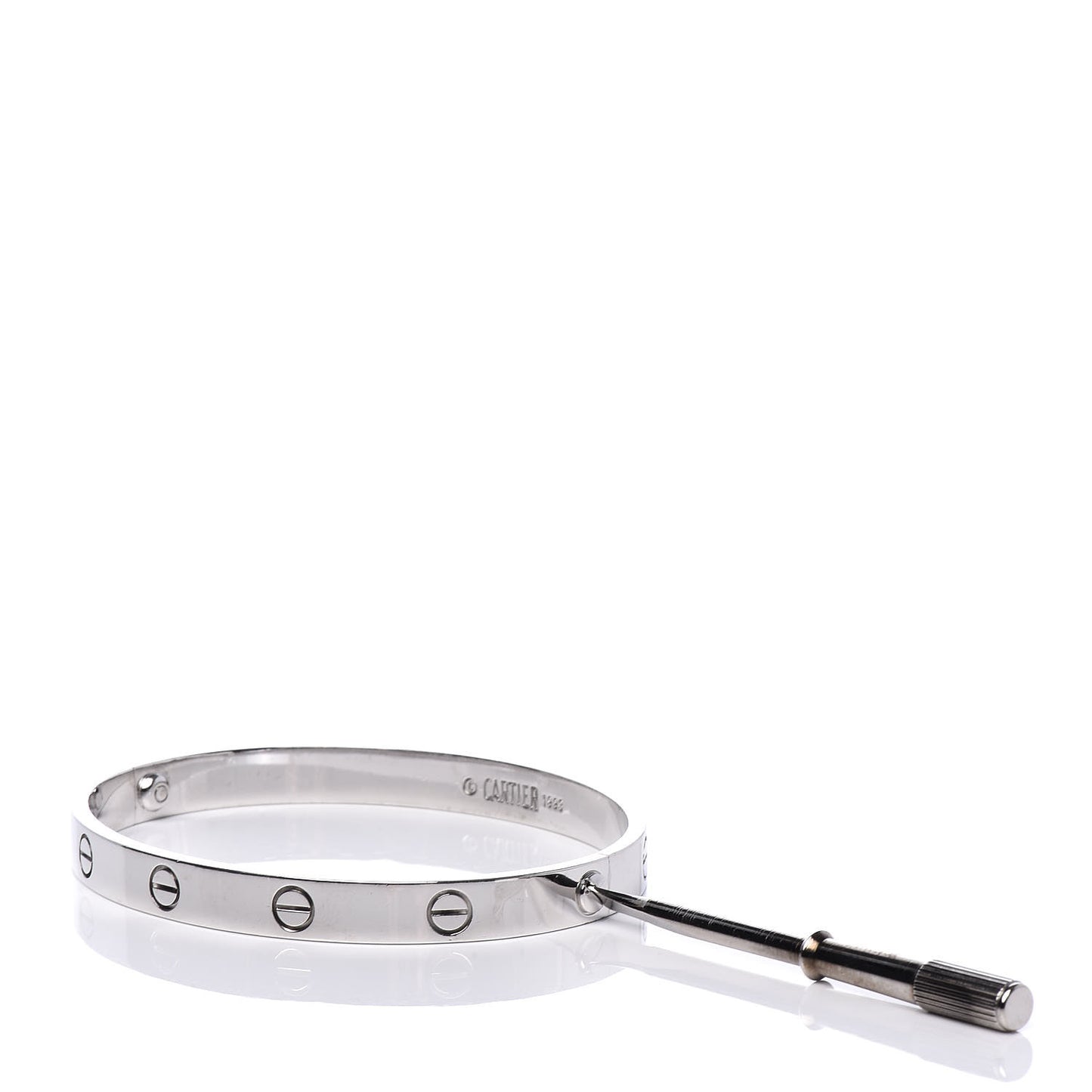 18K White Gold LOVE Bracelet 18