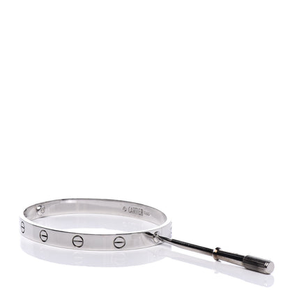 Cartier 18K White Gold LOVE Bracelet 18 6 of 6