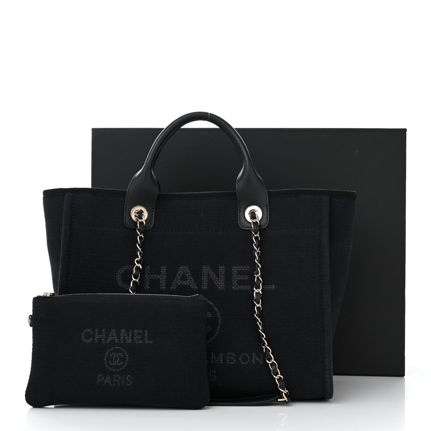 Mixed Fibers Small Deauville Tote Black