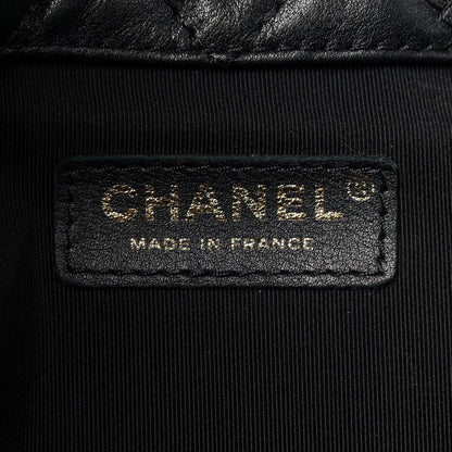 Chanel Calfskin Quilted XXL Travel Flap Bag Black 6 of 12