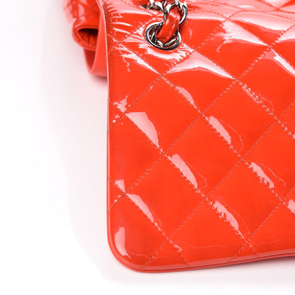 Chanel Patent Quilted Jumbo Double Flap Red 18 of 21