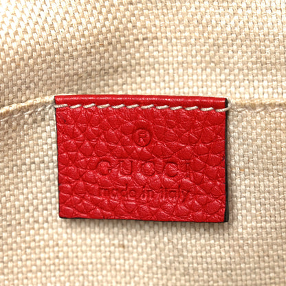 Gucci Pebbled Calfskin Small Soho Disco Bag Vibrant Red 6 of 12