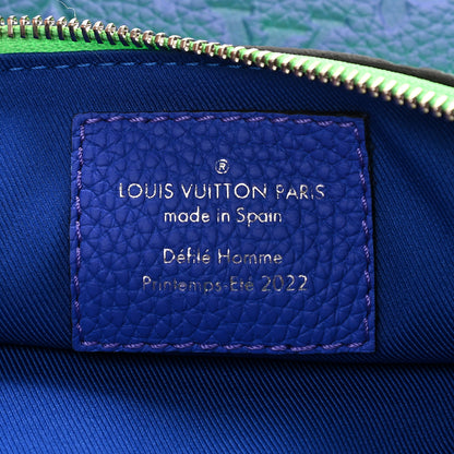 Louis Vuitton Taurillon Illusion Trio Pouch Bleu Rose 7 of 9