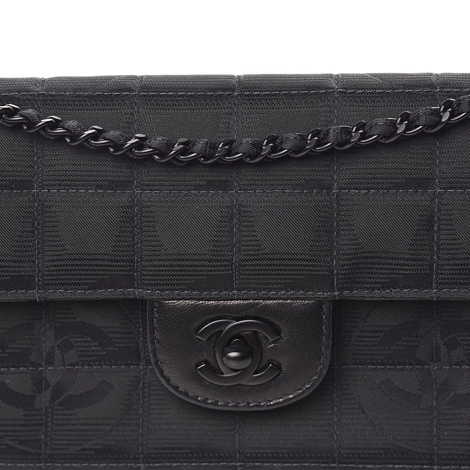 Chanel Nylon Travel East West Flap Black 12 of 13