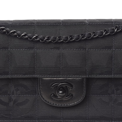 Chanel Nylon Travel East West Flap Black 12 of 13