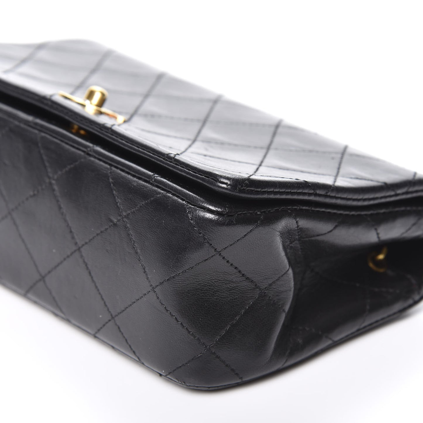 Lambskin Quilted Mini Flap Black
