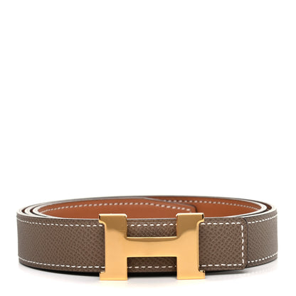 Hermes Swift Epsom 24mm Mini Constance H Belt Gold Etoupe 1 of 7