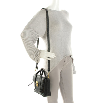 3.1 Phillip Lim 3.1 Textured Calfskin Mini Pashli Satchel Black 3 of 9
