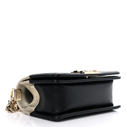Chanel Metallic Goatskin Calfskin Small Boy Flap Gold Black 4 of 10