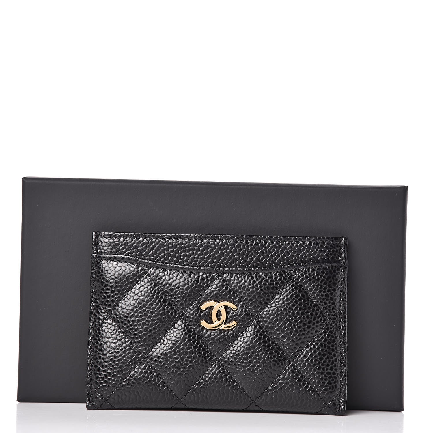 Chanel Caviar Quilted Card Holder Black 9 of 9