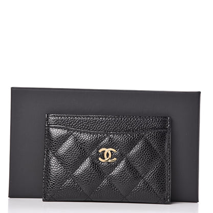 Chanel Caviar Quilted Card Holder Black 9 of 9