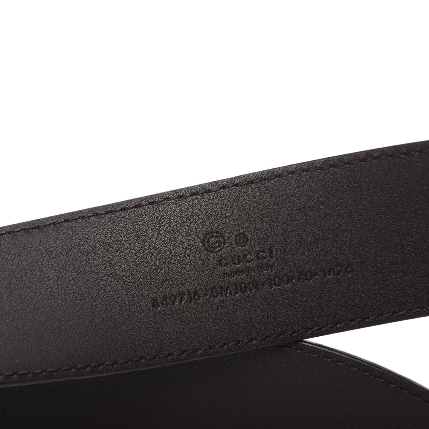 Microguccissima Belt 100 40 Dark Brown