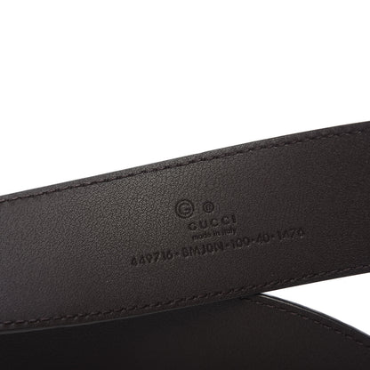 Gucci Microguccissima Belt 100 40 Dark Brown 3 of 5