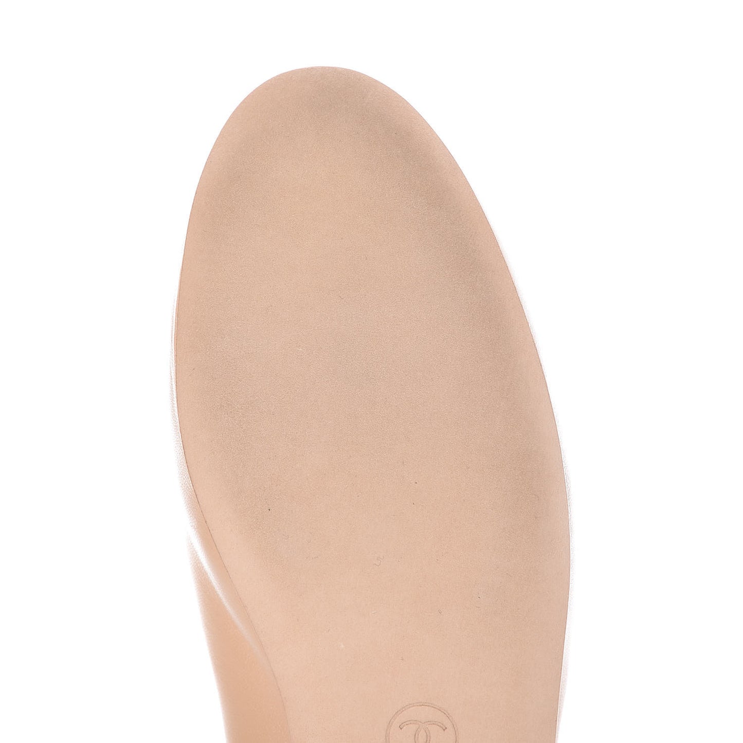 Lambskin CC Chain Mocassin Loafers 37.5 Beige