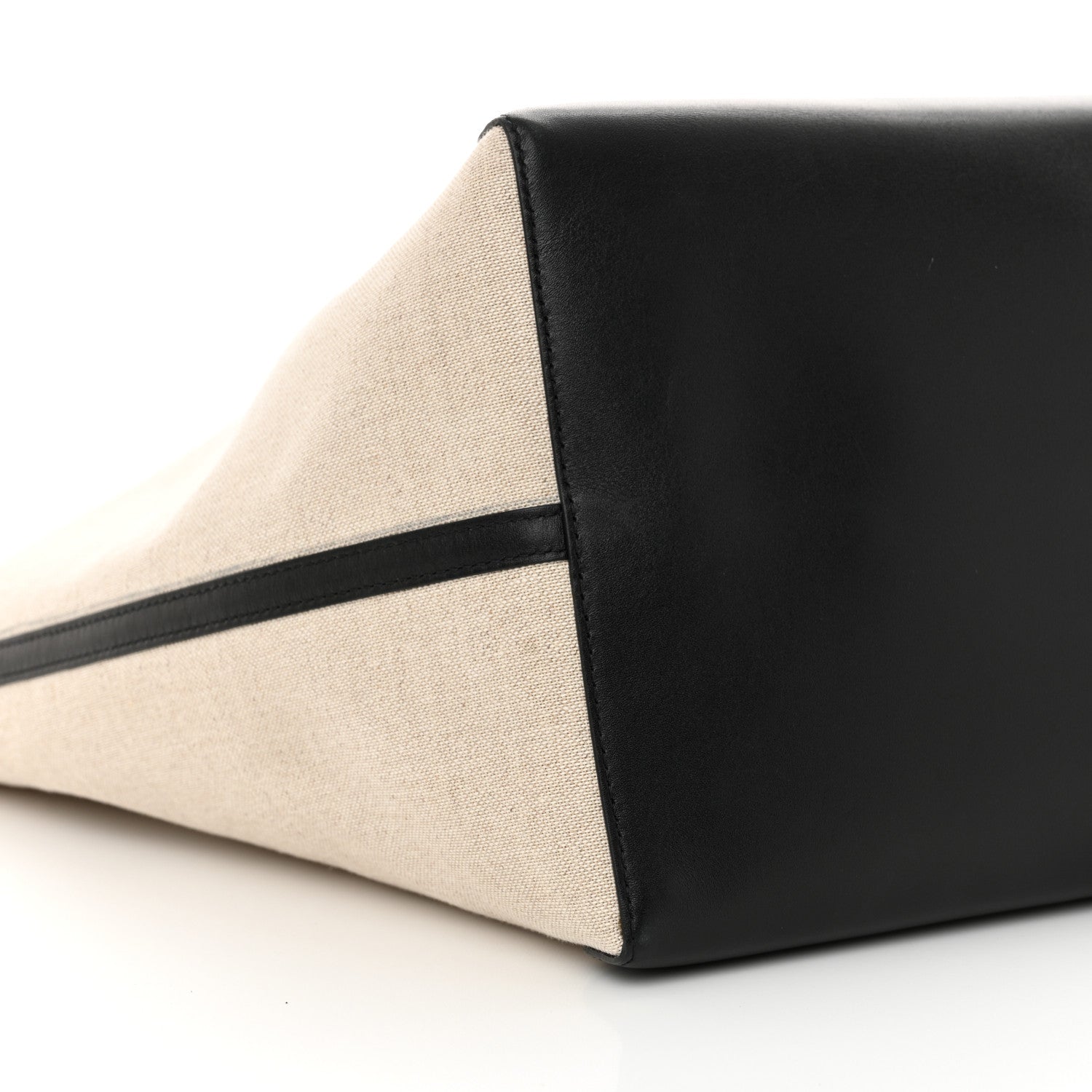 The Row Canvas Calfskin Park Tote Beige Black 8 of 12