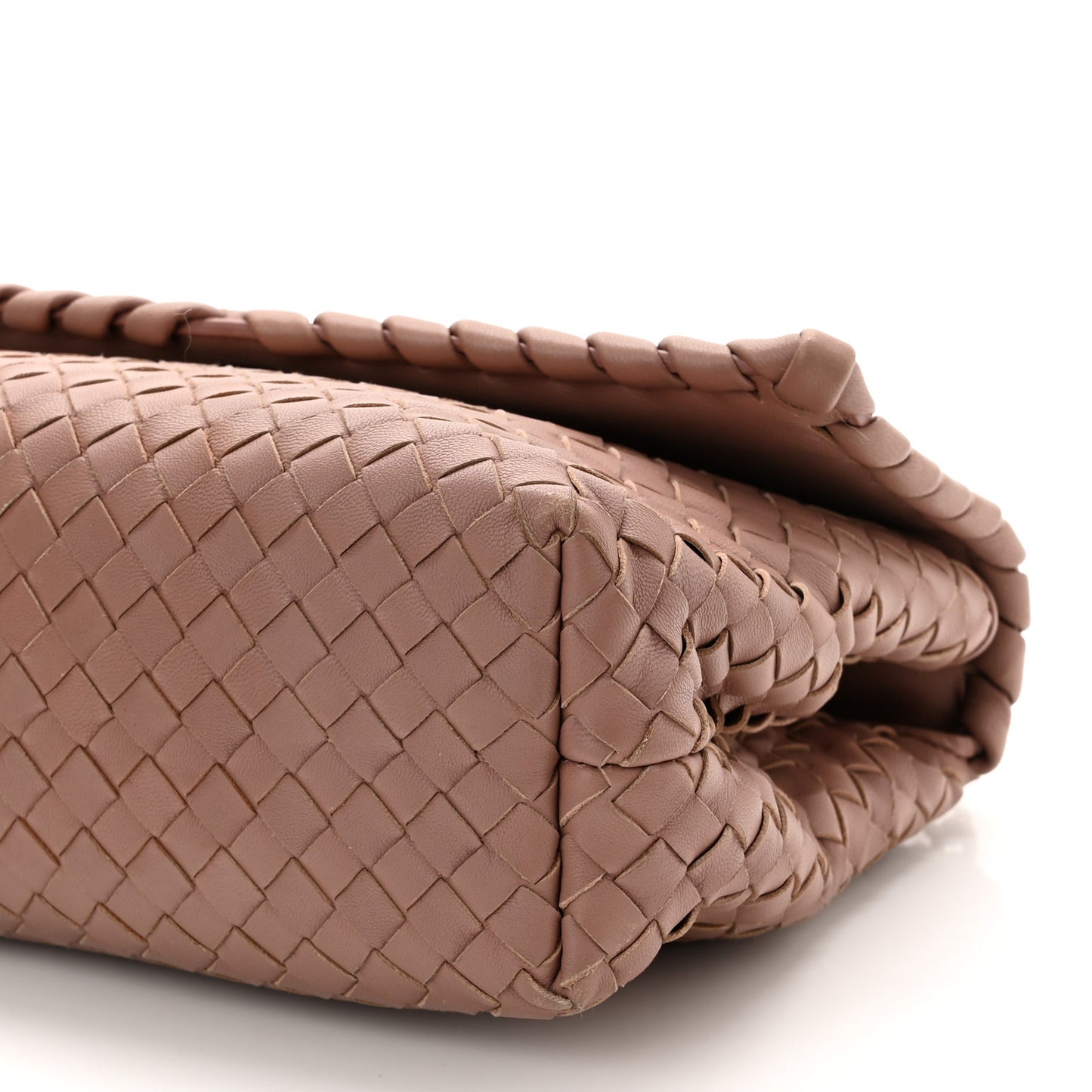 Nappa Intrecciato Small Olimpia Shoulder Bag Deco Rose