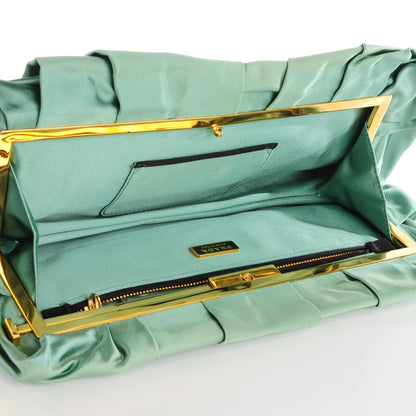 Prada Satin Pochette Menta 5 of 7