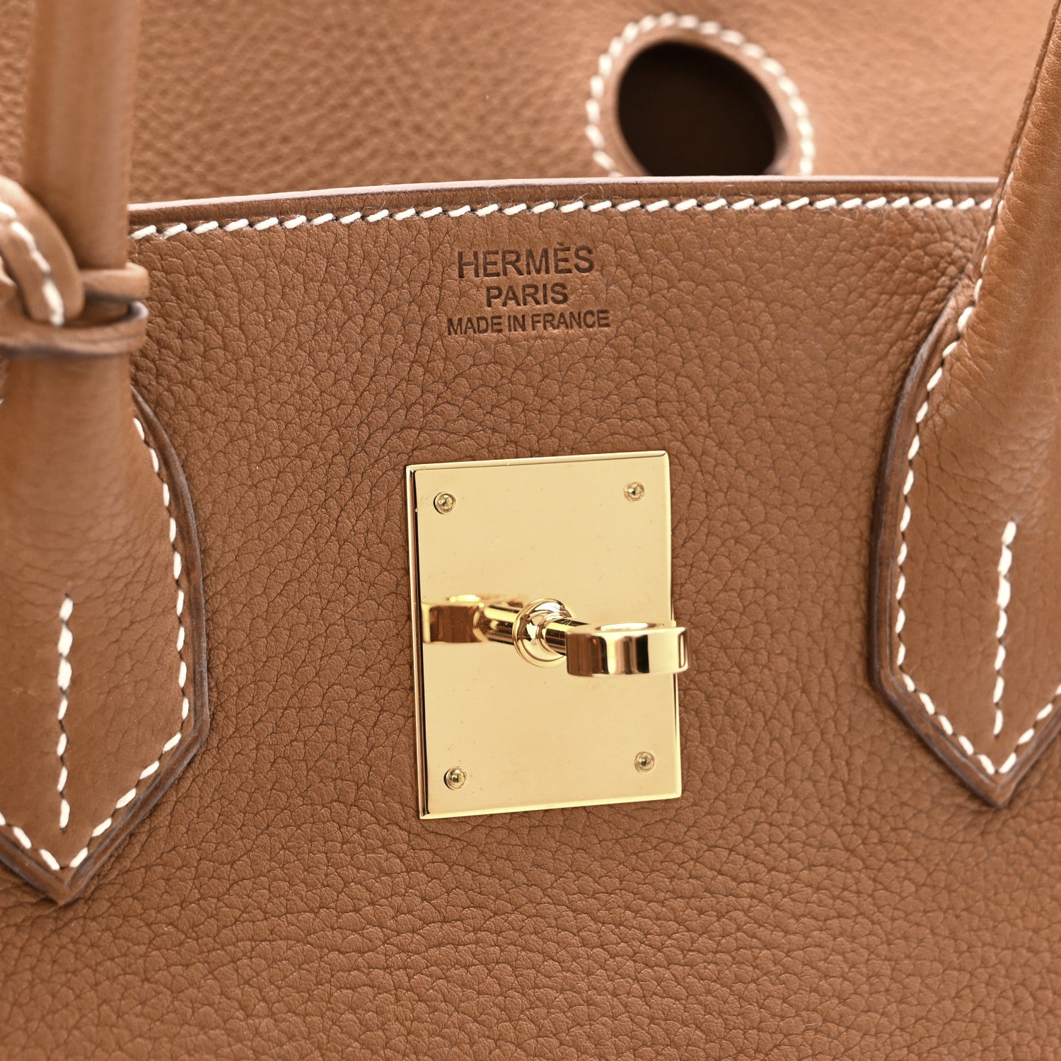 Hermes Natural Barenia Faubourg Birkin 30 Fauve 6 of 12