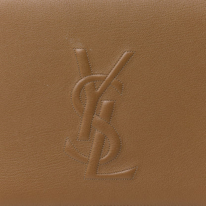 Saint Laurent Calfskin Monogram Large Belle De Jour Clutch Beige 9 of 12