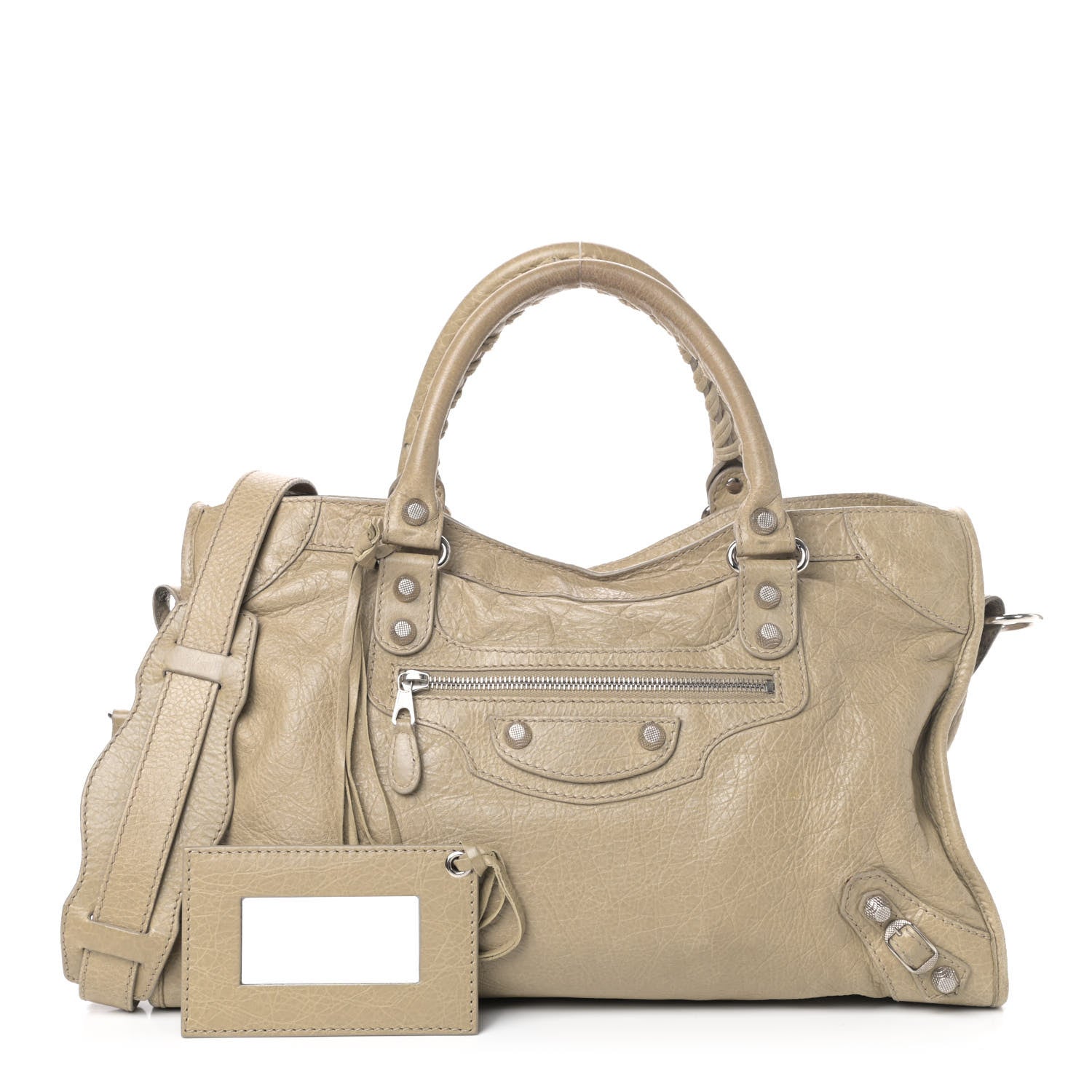 Balenciaga Agneau Giant 12 Silver Hardware City Latte Beige 1 of 4