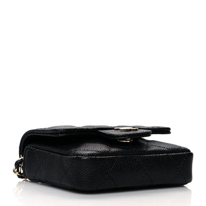 Chanel Caviar Quilted Mini Chain Belt Bag Black 3 of 10