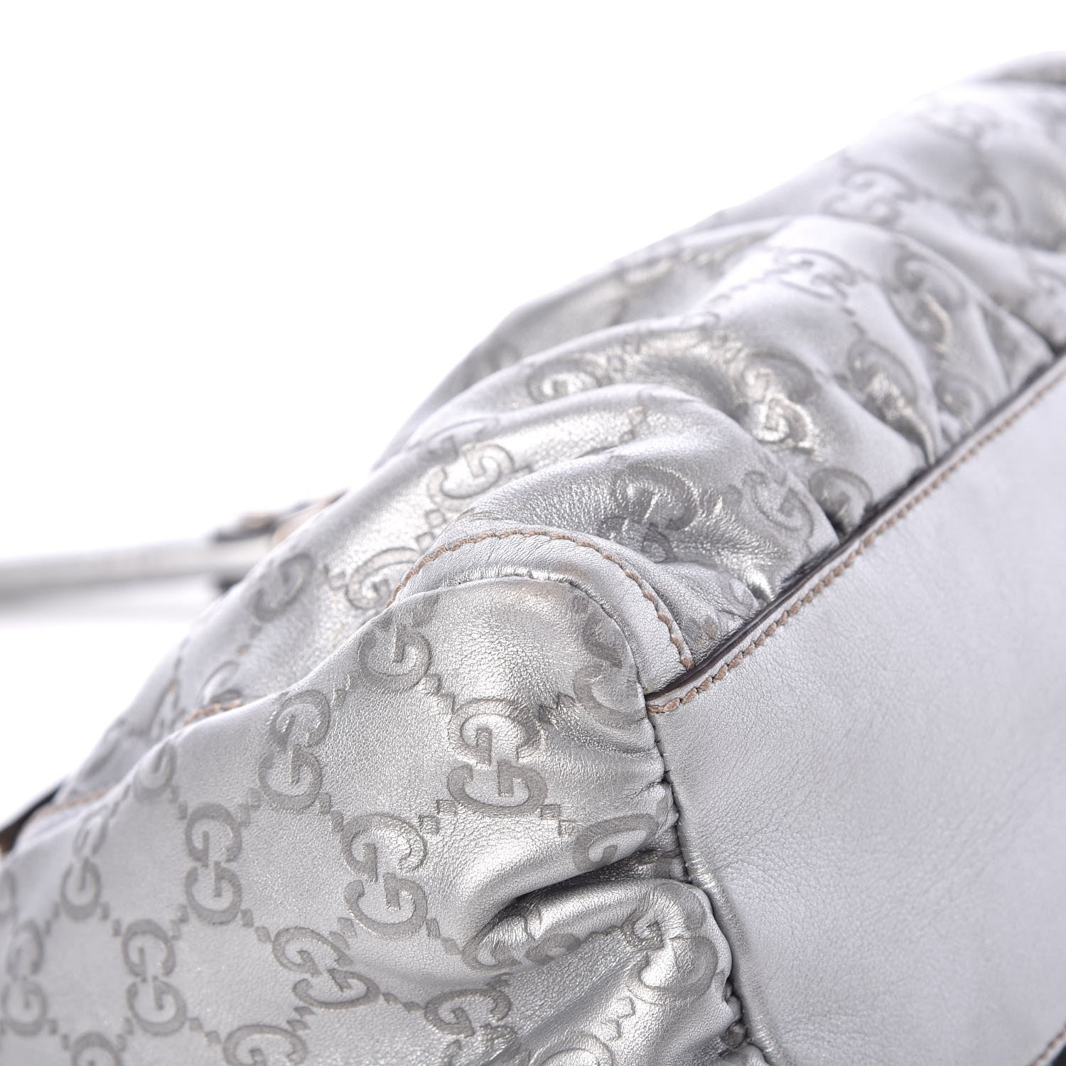 Gucci Guccissima Medium D Gold Hobo Silver 11 of 20