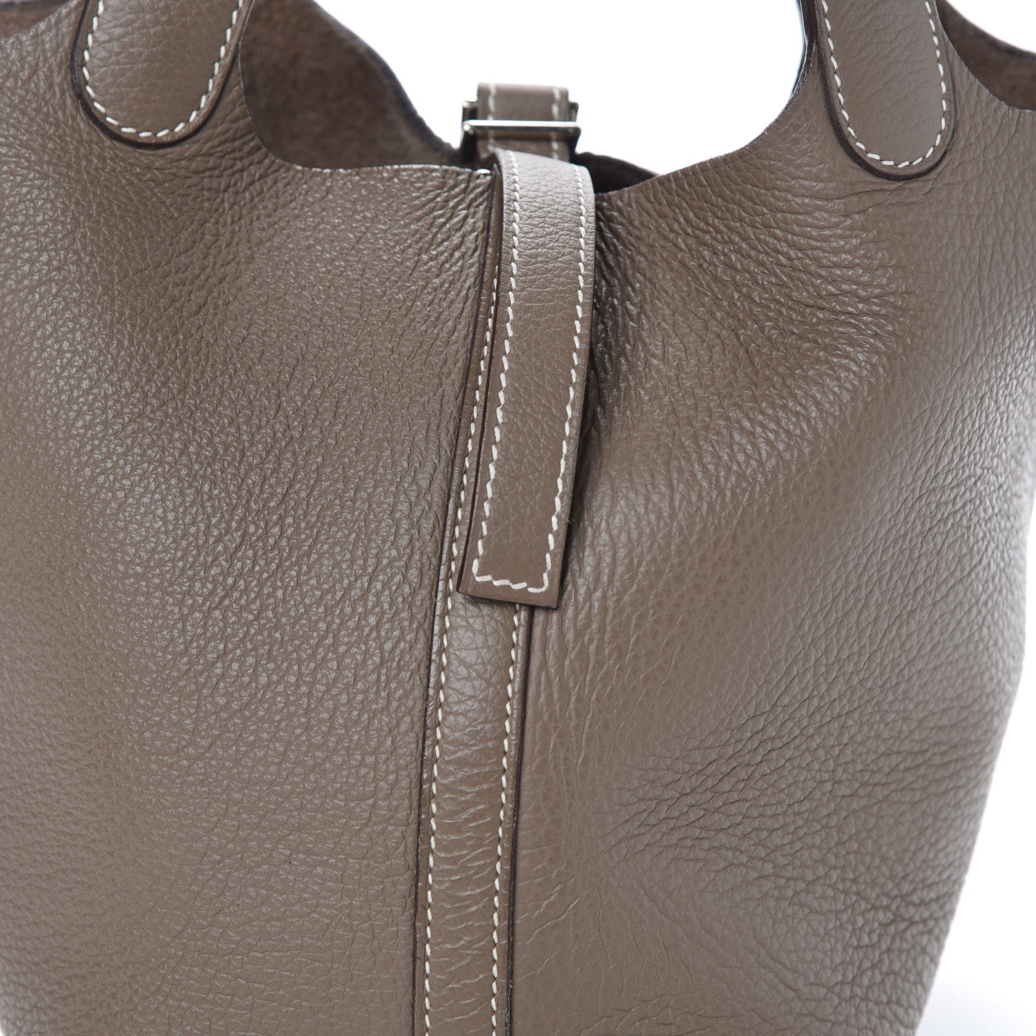 Hermes Taurillon Clemence Picotin 18 PM Etoupe 9 of 14